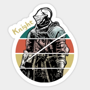 Cool Retro Knight: Knight Sticker